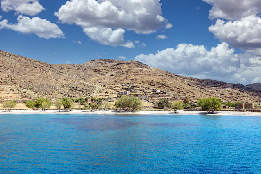 Kythnos isola delle Cicladi in Grecia