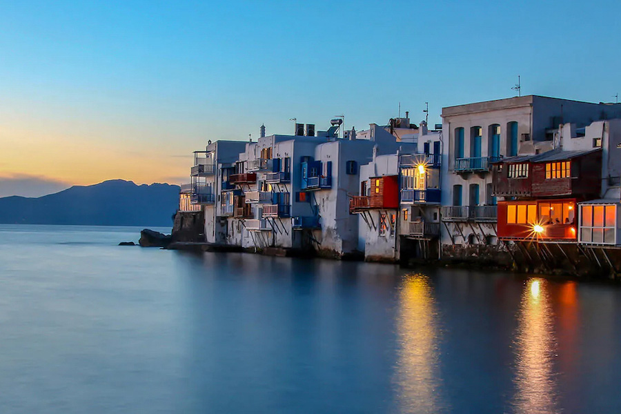 Mykonos isola delle Cicladi in Grecia