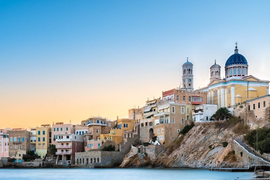 Syros isola delle Cicladi in Grecia