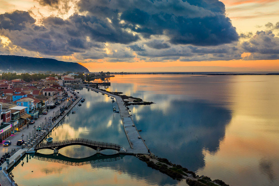 Lefkada Lefkas isola dello Ionio in Grecia